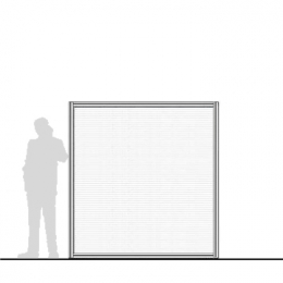 Pannello divisorio MACRO "alveolare" - cm 200x200h