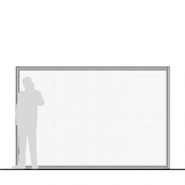 Pannello divisorio MACRO "alveolare" - cm 300x200h