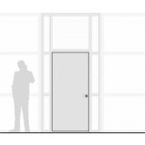 Porta in multistrato bilaminato inserita nel pannello - cm 90x210h