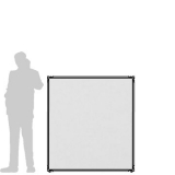 Pannello divisorio CLIPPER "laminato" - cm 130x130h