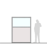 Pannello divisorio MACRO "finestrato laminato" - cm 150x200h 