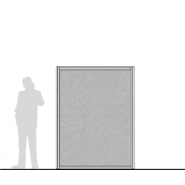 Pannello divisorio MACRO "laminato" - cm 134x200h