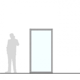 Pannello divisorio MACRO "vetroplastico" - cm 100x200h