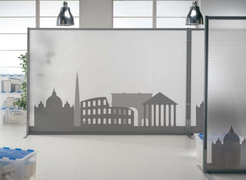 Pannello divisorio MACRO personalizzato con grafica