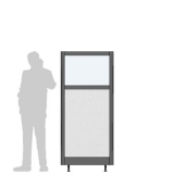 Pannello divisorio XILOX "finestrato laminato" - cm 80x180h 