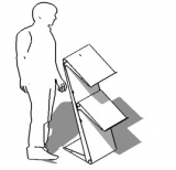 ES-ES110-2 richiedi preventivo Espositore autoportante della linea THETA cod ES-ES110-2