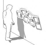 ES-DEDALO-PO3 richiedi preventivo LIBRERIA A PARETE dellla linea ARTDESIGN cod. ES-DEDALO-PO3