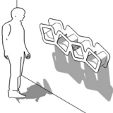 ES-DEDALO-PO4 richiedi preventivo LIBRERIA A PARETE dellla linea ARTDESIGN cod. ES-DEDALO-PO4