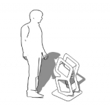 ES-DEDALO2 richiedi preventivo LIBRERIA AUTOPORTANTE dellla linea ARTDESIGN cod. ES-DEDALO2