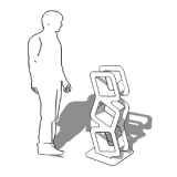 ES-DEDALO3 richiedi preventivo LIBRERIA AUTOPORTANTE dellla linea ARTDESIGN cod. ES-DEDALO3