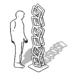 ES-DEDALO6 richiedi preventivo LIBRERIA AUTOPORTANTE dellla linea ARTDESIGN cod. ES-DEDALO6