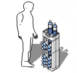 PORTA BOTTIGLIE ACQUA LINEA Pilò ES-ASOLA4