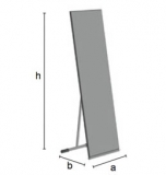 ES-RUBY3000 richiedi preventivo SPECCHIERA PIEGHEVOLE DA TERRA cod. ES-RUBY3000