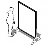 ES-MASP125 richiedi preventivo SPECCHIO AUTOPORTANTE dellla linea MACRO cod. ES-MASP125