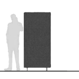 MD-T08.18 richiedi preventivo Divisorio espositivo fonoassorbente PHONOTEX - cm 80x180h