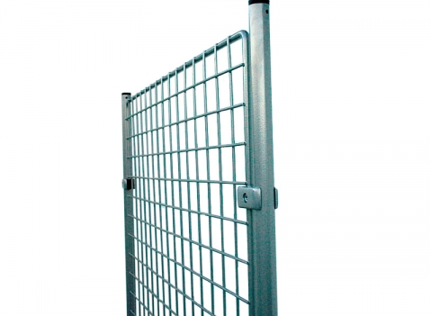 Particolare morsetto metallico per griglia