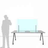 Schermo divisorio ONDESK FRONT OFFICE per front office - cm 125x75h