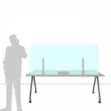 Schermo divisorio ONDESK FRONT OFFICE per front office - cm 155x75h