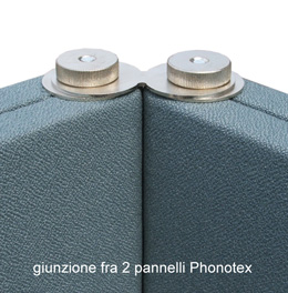 Giunzione fra 2 pannelli Phonotex