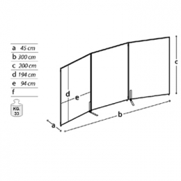 Kit espositivo modulare CLIPPER "feltro".MD