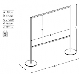 Pannello informativo a "lavagna"della linea Macro.