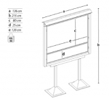 Pannello informativo SIDEROS  per esterno.