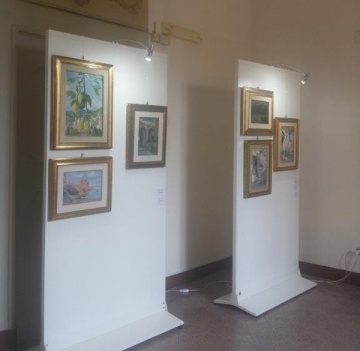 Parete espositiva autoportante modulare e bifacciale per pinacoteche e gallerie d'arte della LINEA OSTENDO