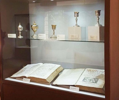 Vetrina espositiva per musei della linea Theca