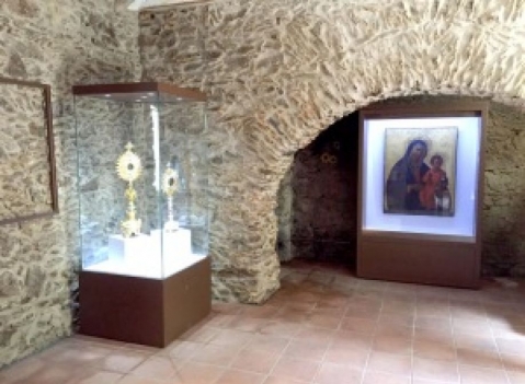 Vetrina espositiva per musei della linea Theca