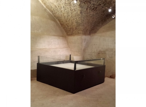 Vetrine espositive per musei della linea Theca